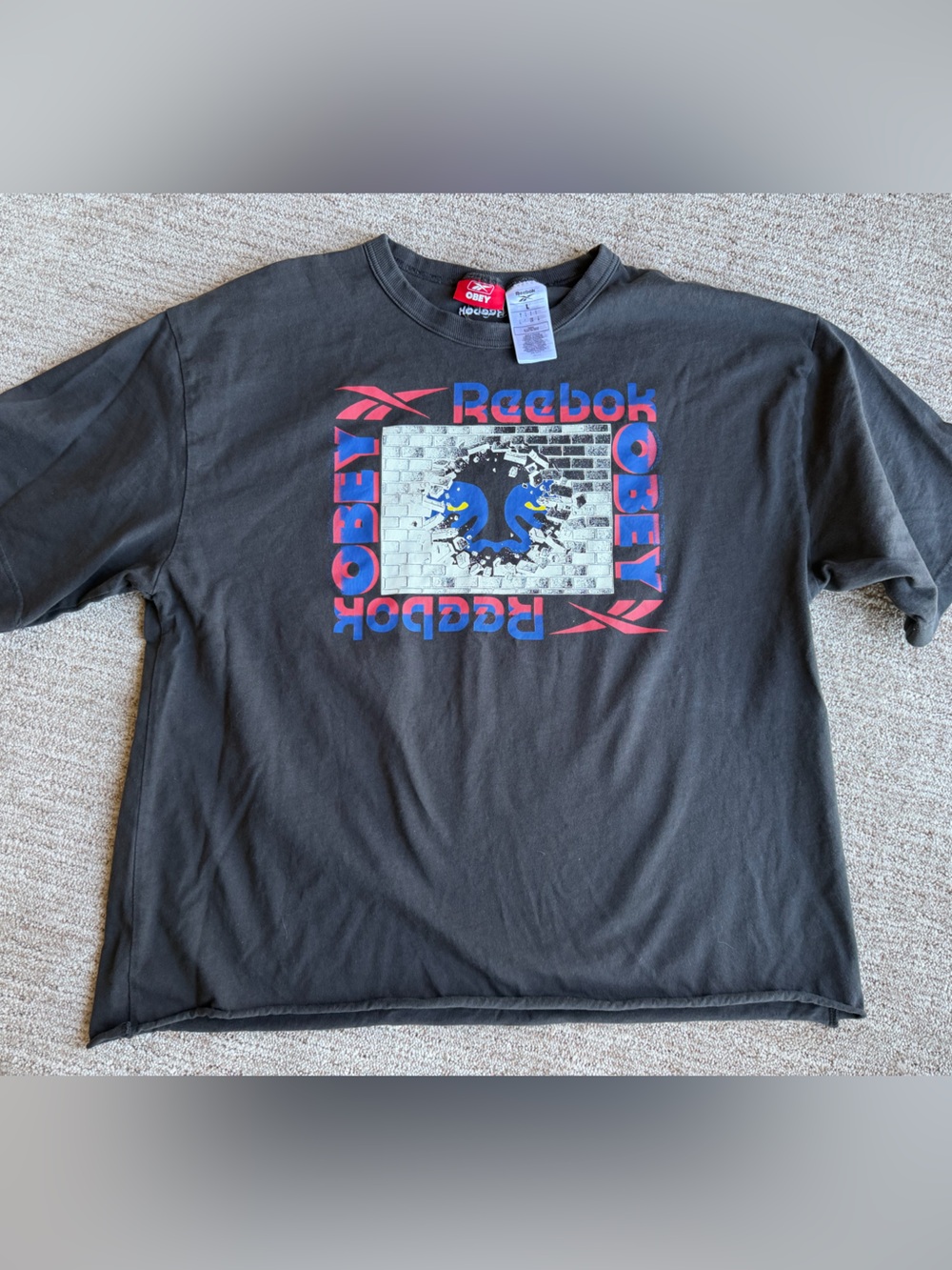 Reebok x Obey Breakthrough Cropped Tee